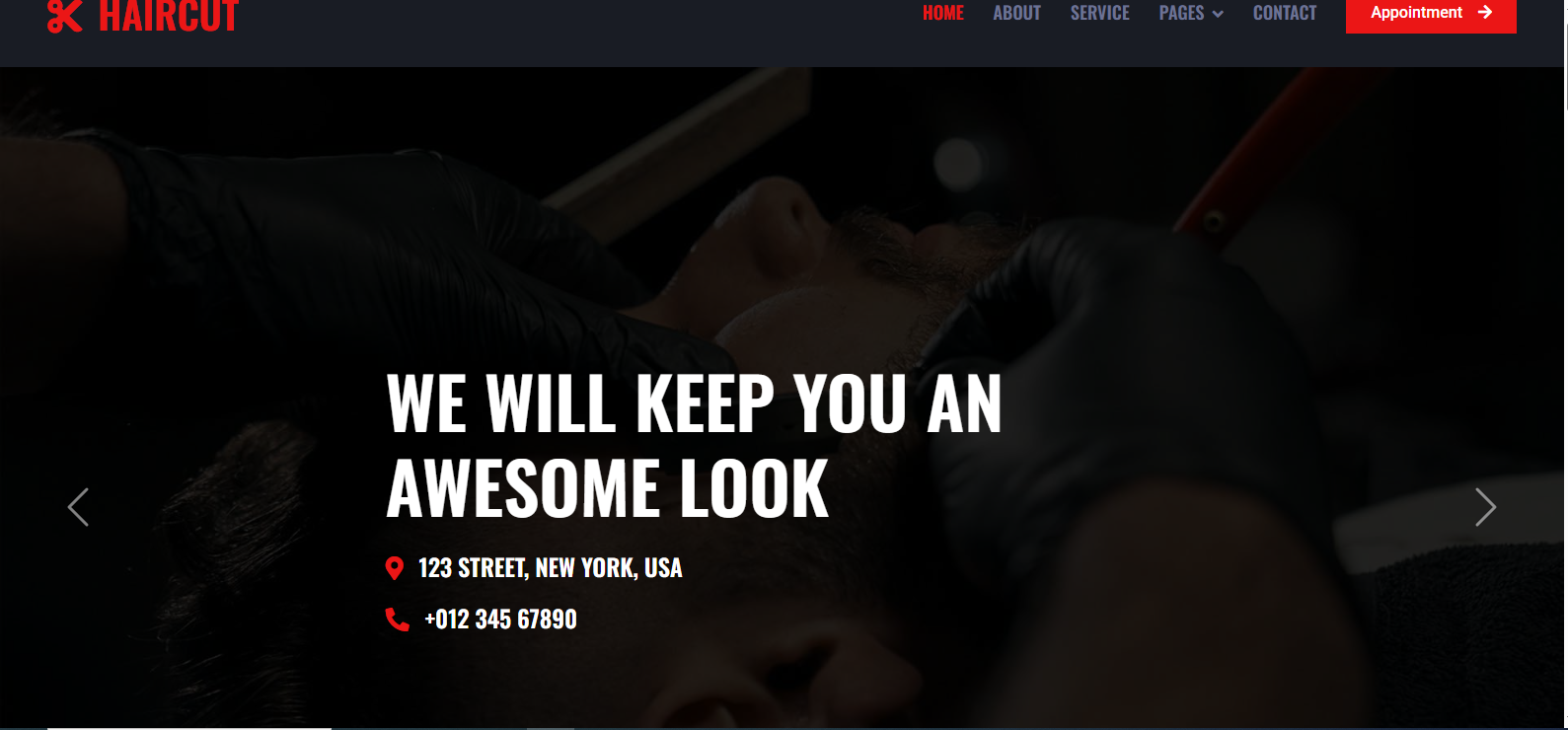 Template salon coiffure