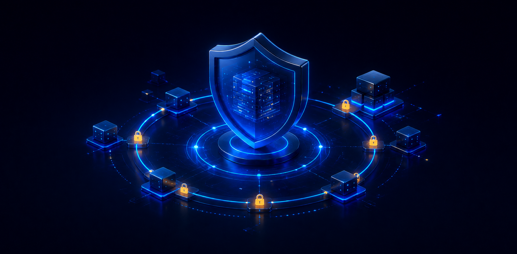 Illustration de cybersécurité et protection des données